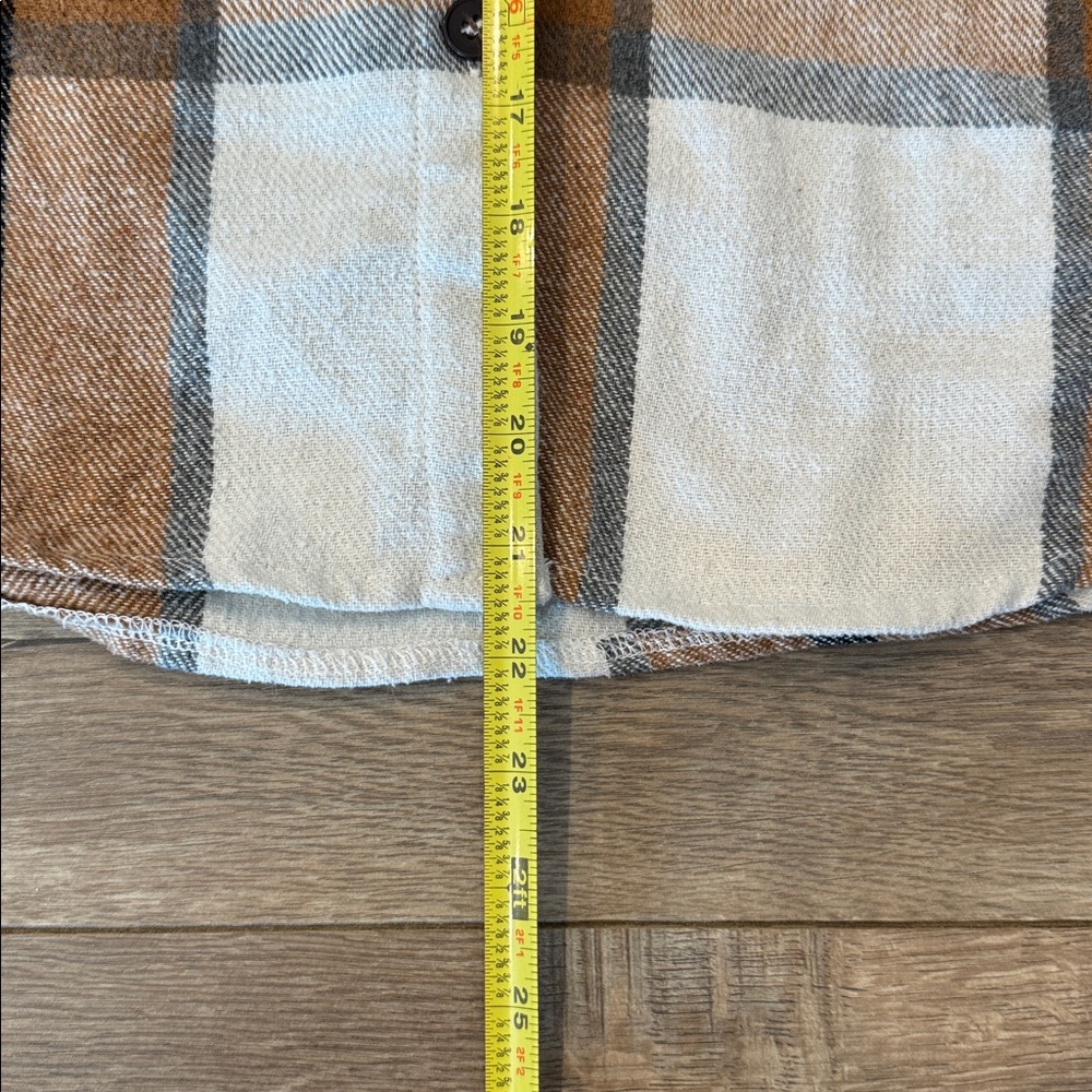 Plaid Oversized Button-Up Shacket - image 2